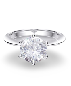 Ladies Round Cut Engagement Ring