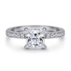 Tender 1 Carat Princess Miosanite Diamond Ring