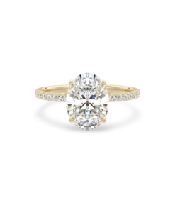 Gold Oval Engagement Ring