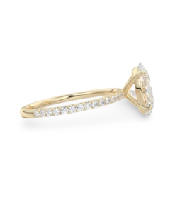 Gold Oval Engagement Ring