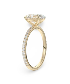 Gold Oval Engagement Ring