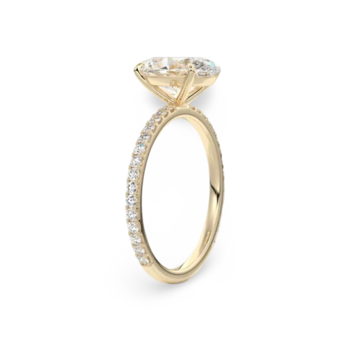 Gold Oval Engagement Ring