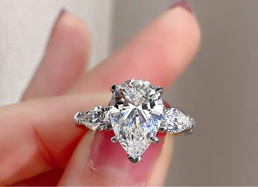 Ascending 1.5 Carat Pear Engagement Ring