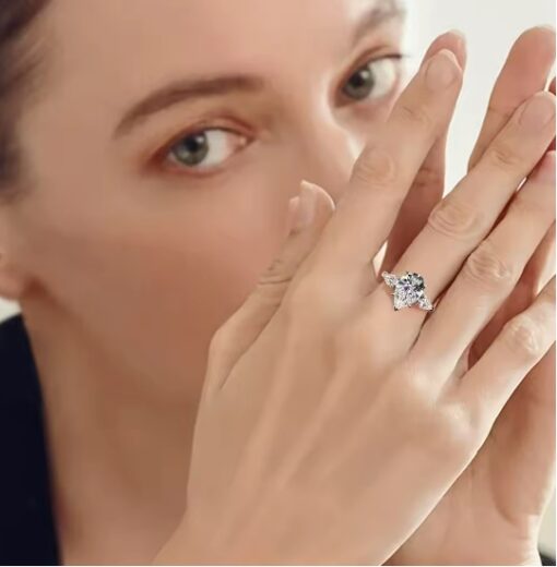 Ascending 1.5 Carat Pear Engagement Ring