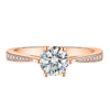 Round cut lasting diamond ring