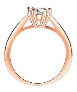 Round cut lasting diamond ring