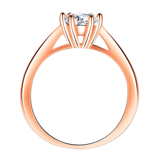Round cut lasting diamond ring