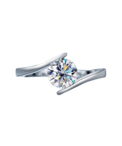 Banded Moissanite Diamond