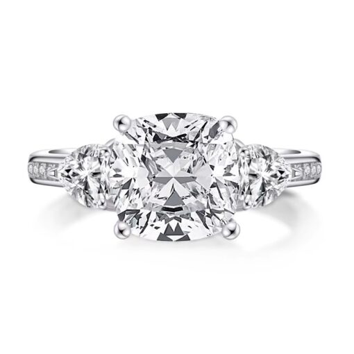 The Evermore 1.5 Carat Princess Miosanite Diamond Ring