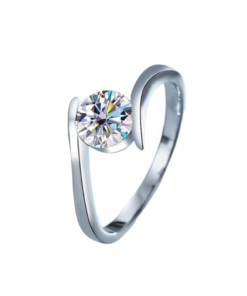 Banded Moissanite Diamond