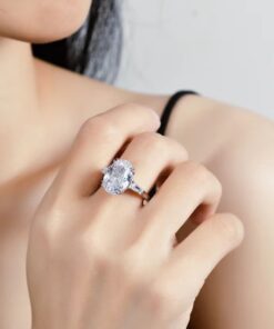 Galaxy Oval Engagement Ring