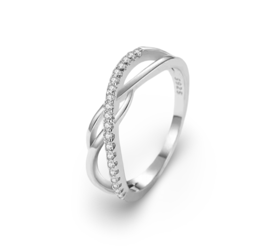 Cross Line Ring