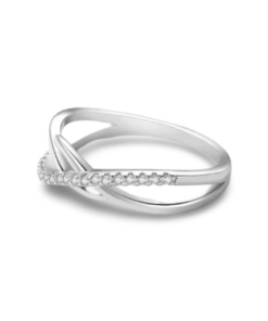 Cross Line Ring