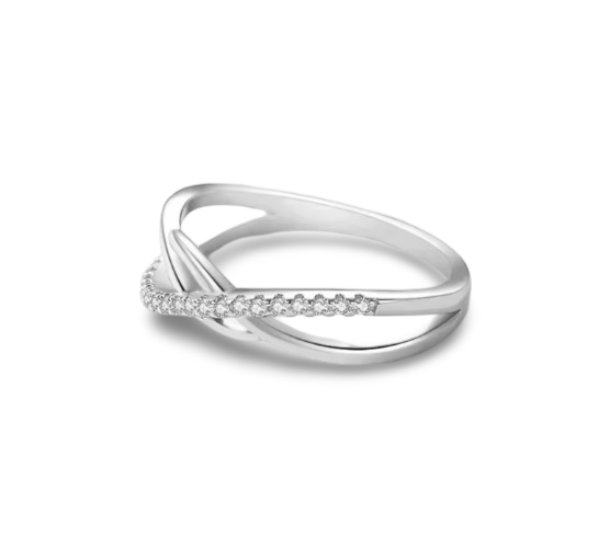 Cross Line Ring