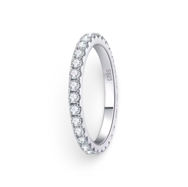 Full Lure Moissanite Band