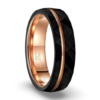 Rose Lit Tungsten Ring