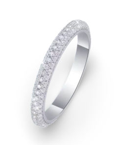 Shimmering Moissanite Band