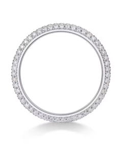 Shimmering Moissanite Band
