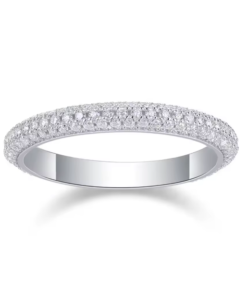 Shimmering Moissanite Band