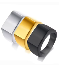 Solid Polished Titanium Ring