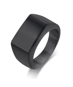 Solid Polished Titanium Ring