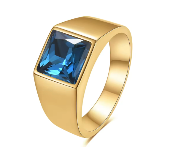 Golden Virtue Titanium Ring