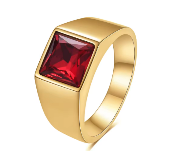 Golden Virtue Titanium Ring