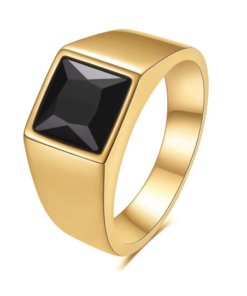 Golden Virtue Titanium Ring