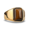 Tiger Eye Titanium Ring